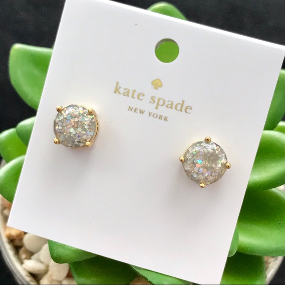 Kate Spade Glitter Opal Gumdrop Earrings - Picture 7 of 8